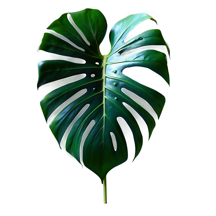 Monstera Leaf With Texture Png Uwo43