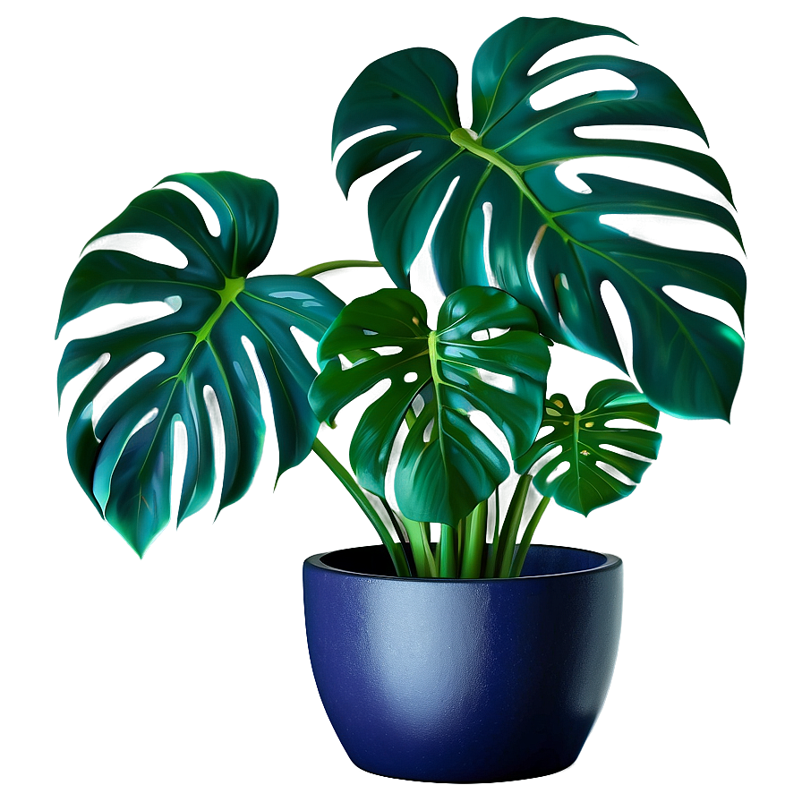 Monstera Plant Pot Png Vtb