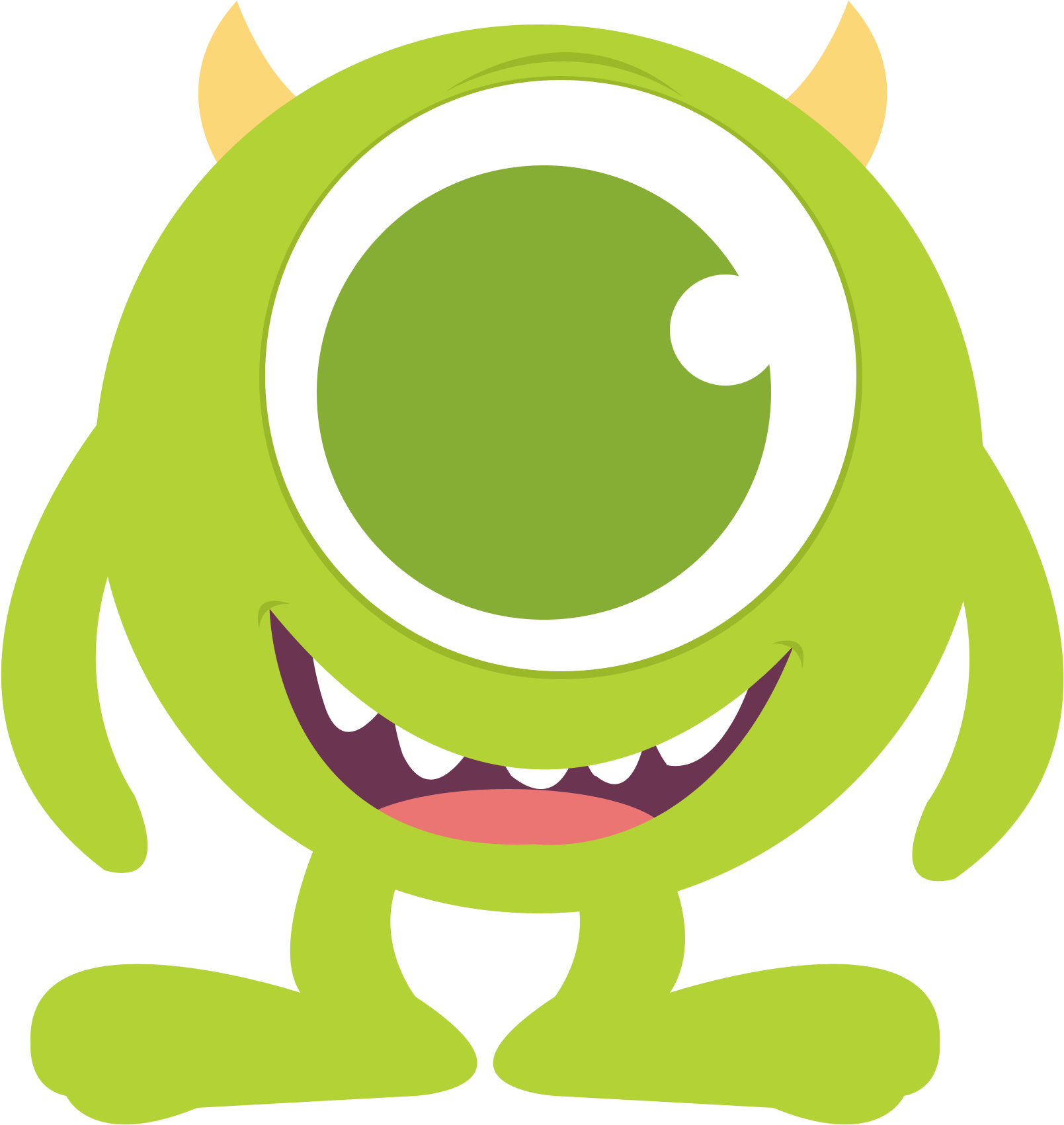 Monsters Inc Mike Wazowski Smiling