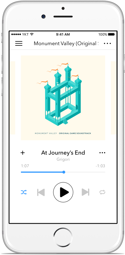Monument Valley Soundtrack Mobile Player