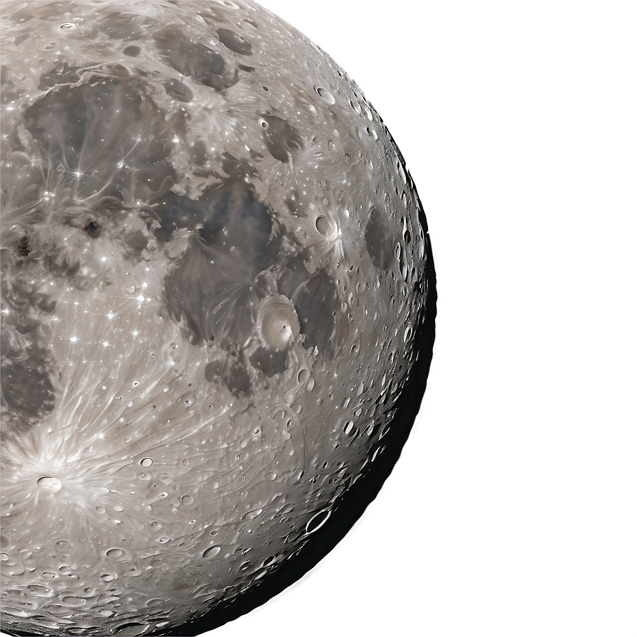 Moon Surface With Galactic Viewpoint Png 06262024