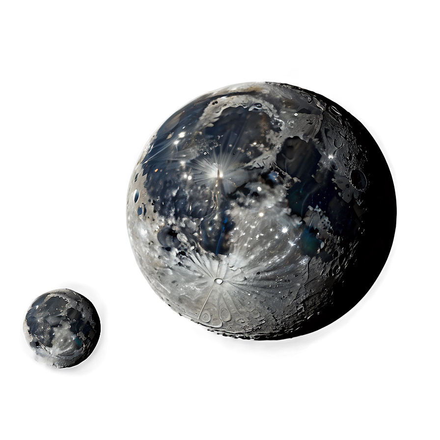 Moon With Craters Transparent Png 05252024