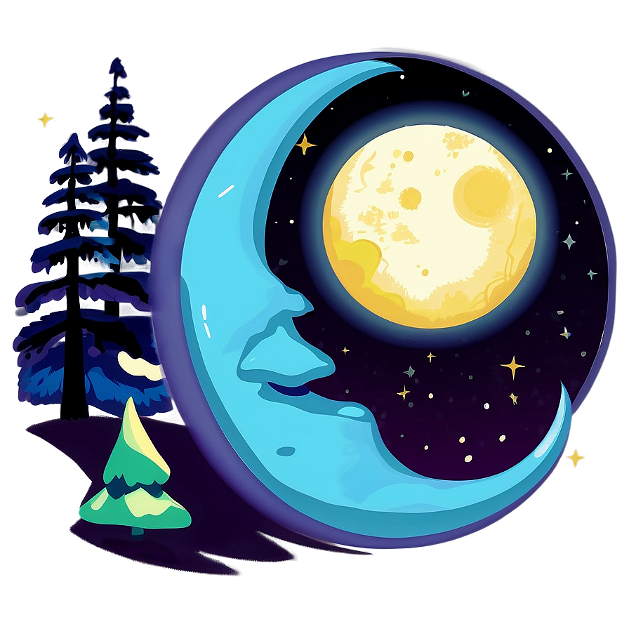 Moonlight Scene Transparent Png 05252024