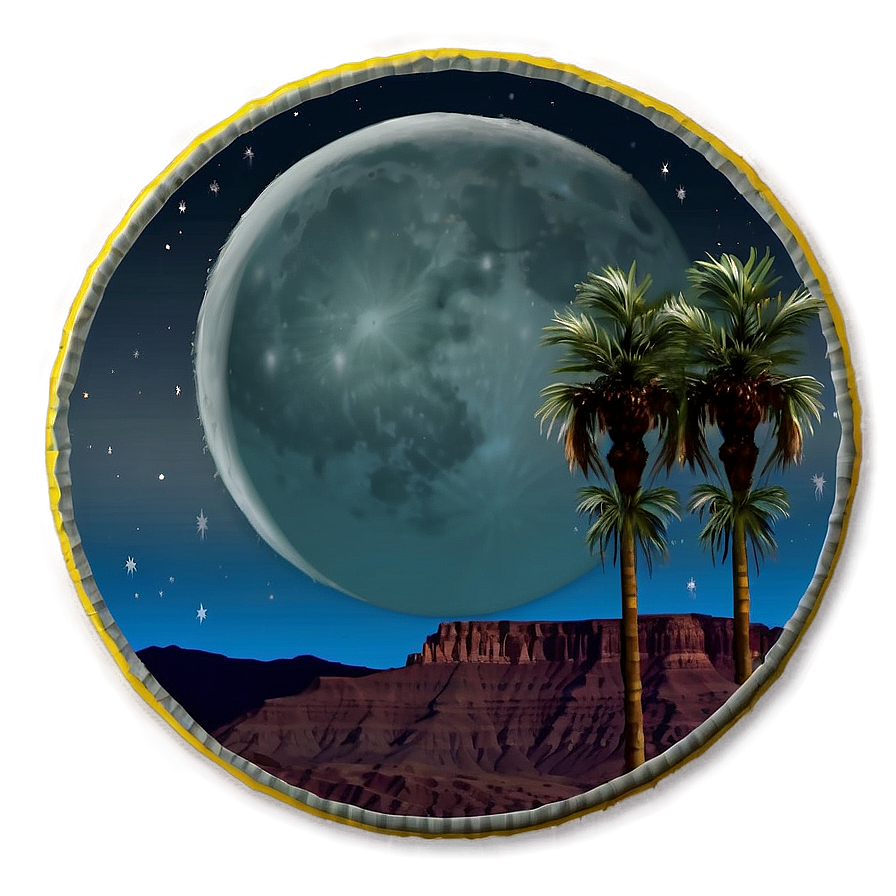 Moonlit Mesa Night Png Ihp72