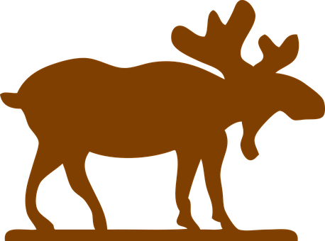 Moose Silhouette Graphic