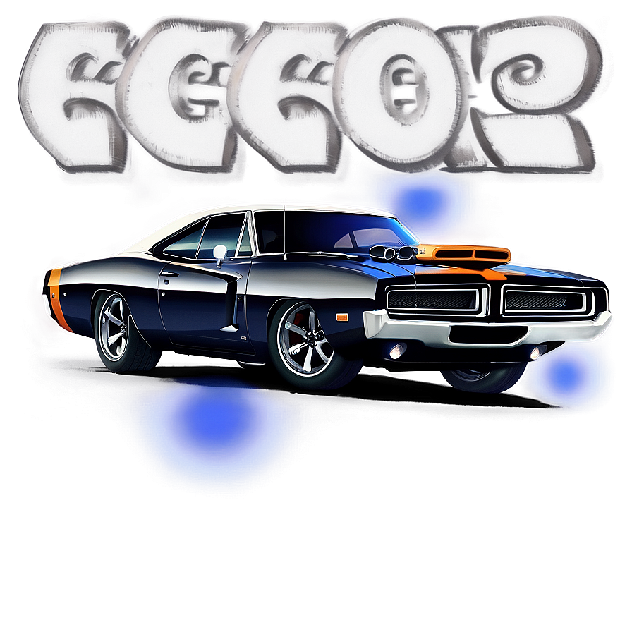 Mopar Charger Illustration Png 06252024