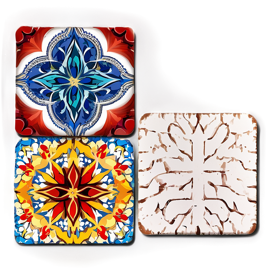 Moroccan Tile Coaster Png Apc