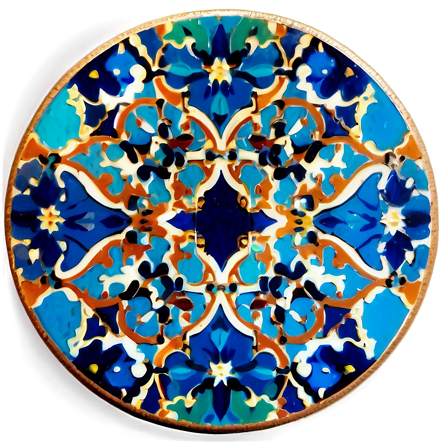 Moroccan Tile Coaster Png Ogw98