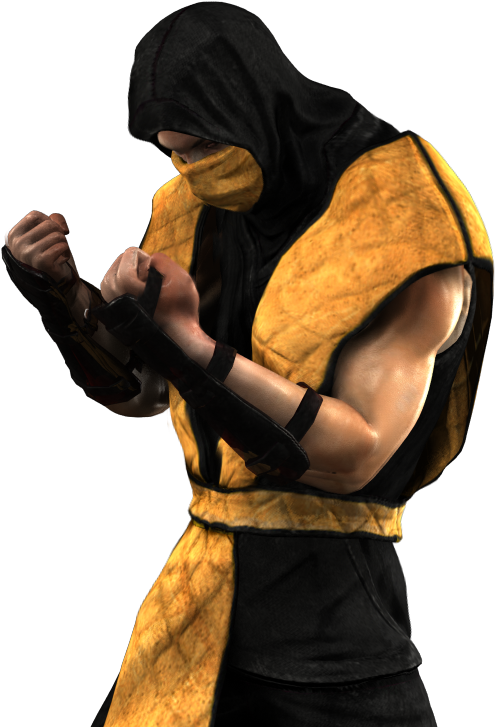 Mortal Kombat Yellow Ninja Character