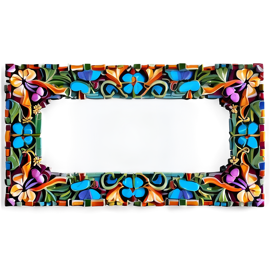 Mosaic Mirror Frame Png Bph