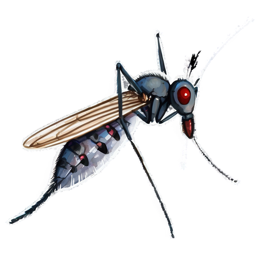 Mosquito In Watercolor Png Biv