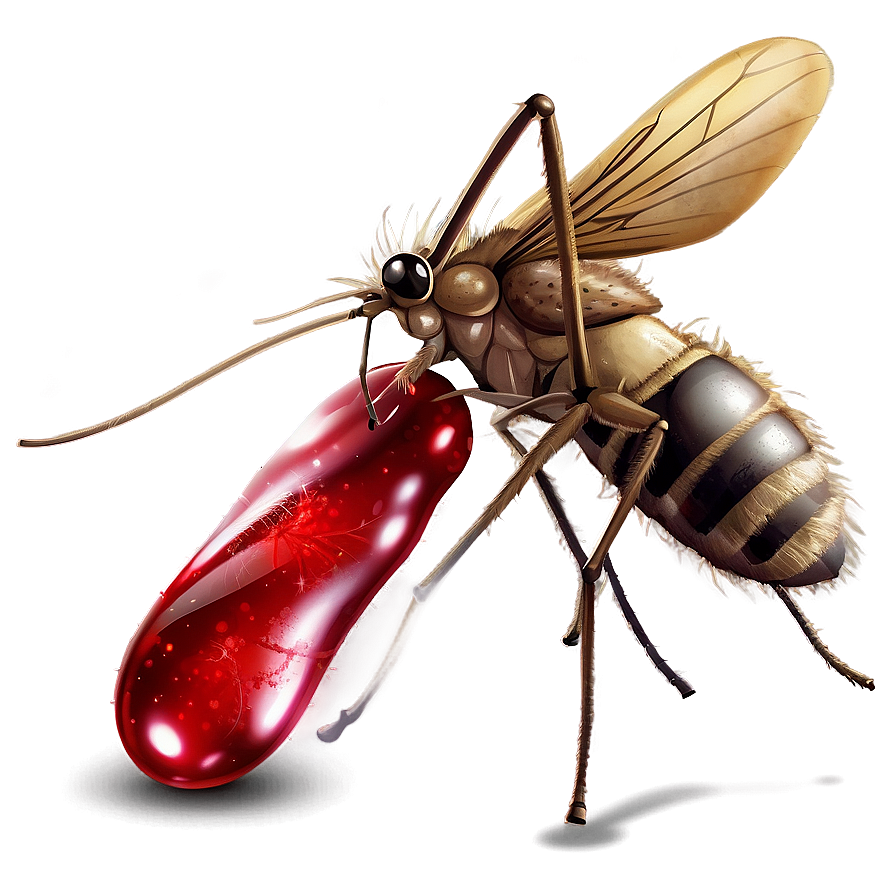 Mosquito With Blood Drop Png Mjv90