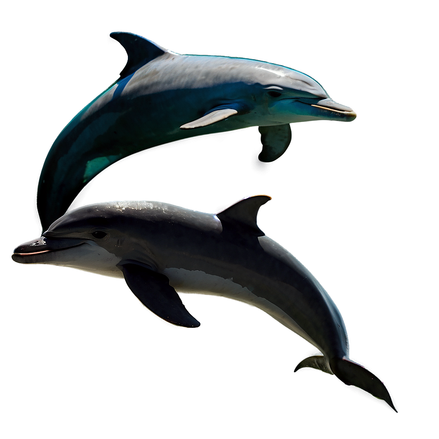 Mother And Baby Dolphin Png Cga