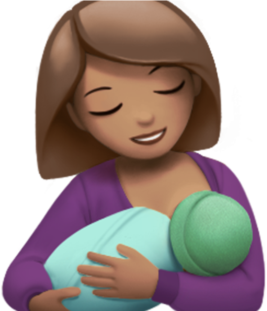 Mother Child Breastfeeding Emoji