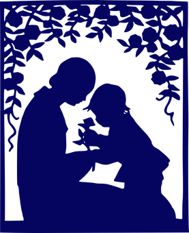 Mother Child Silhouette Affection