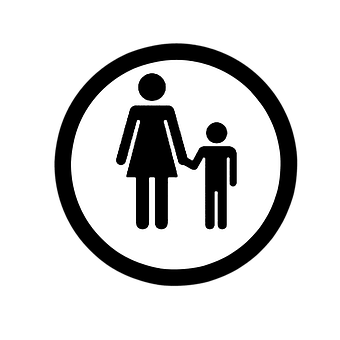 Mother Child Silhouette Icon