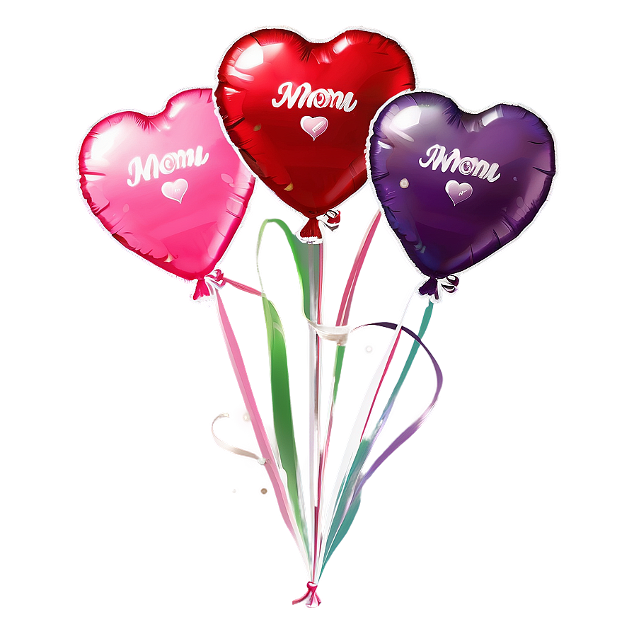 Mothers Day Love Balloons Png Krf22