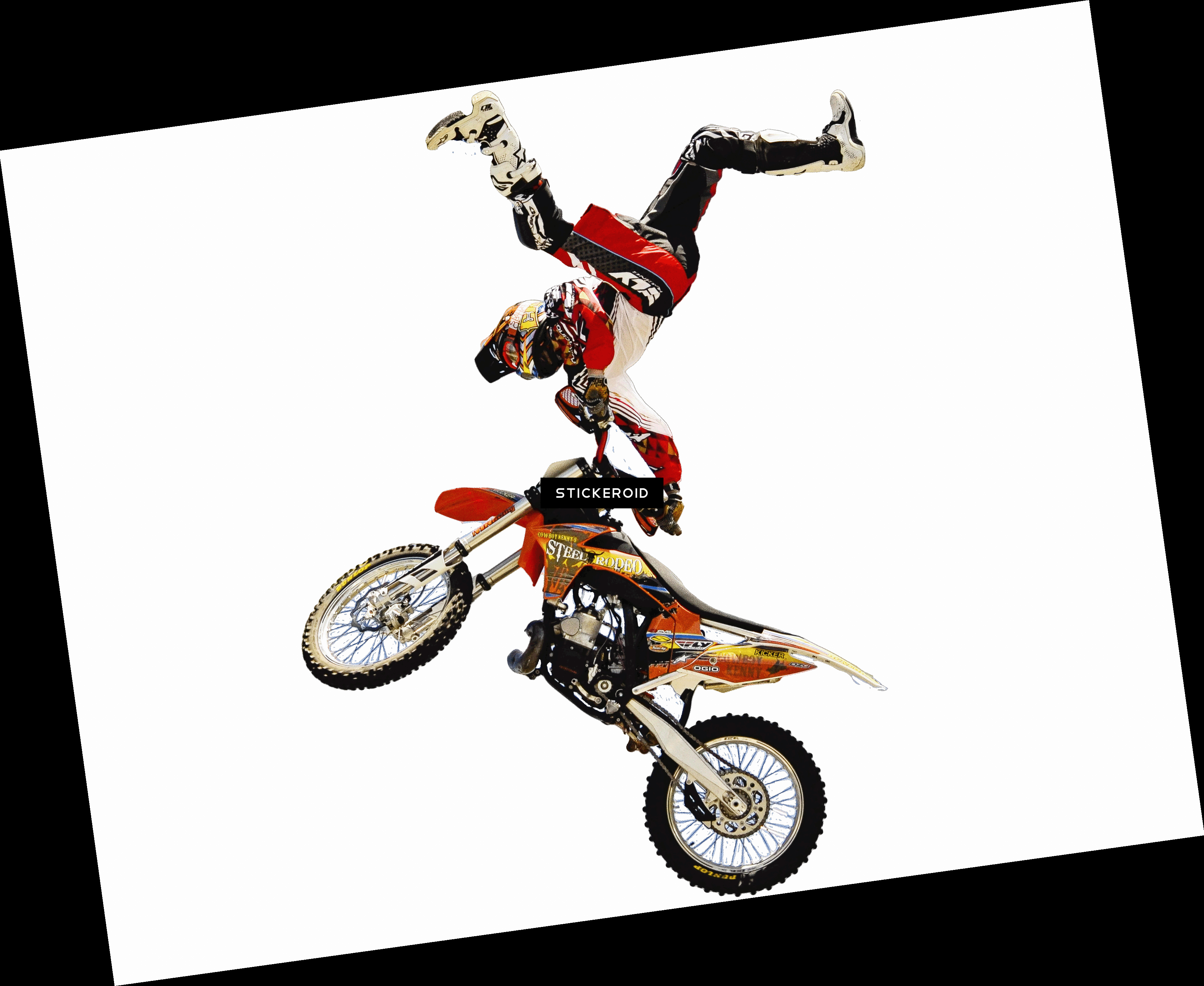 Motocross Freestyle Stunt Performance