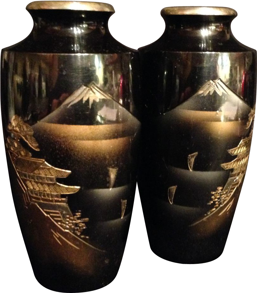 Mount Fuji Decorative Vases