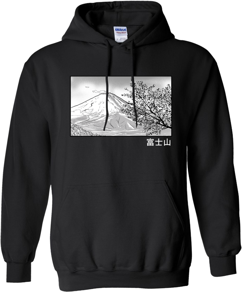 Mount Fuji Graphic Hoodie