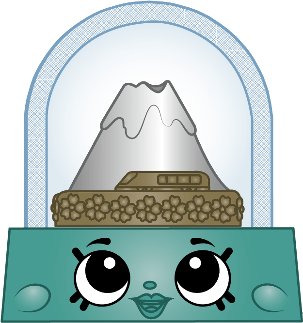 Mount Fujiand Cute Sushi Character