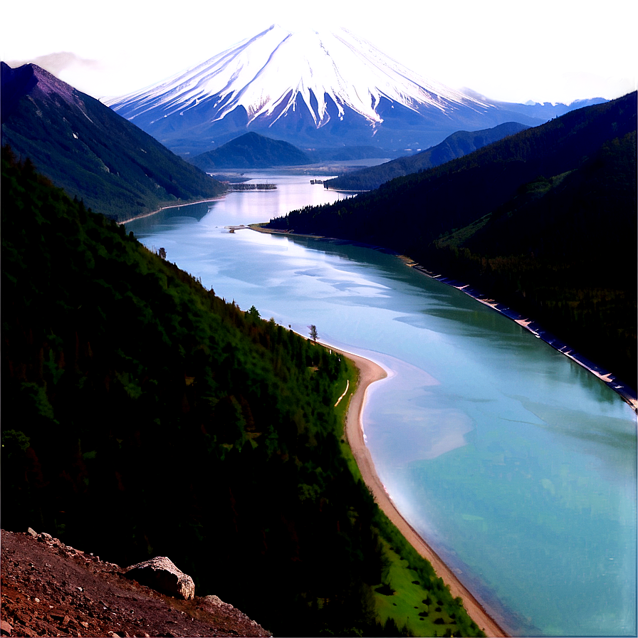 Mount Paektu Scenic View Png Koa67