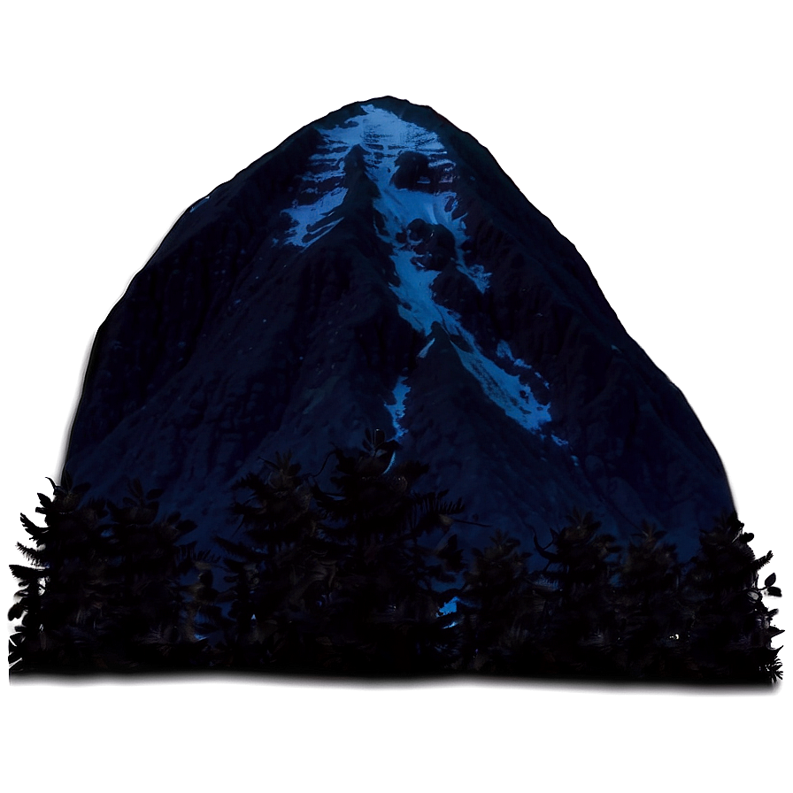 Mountain At Night Png 5