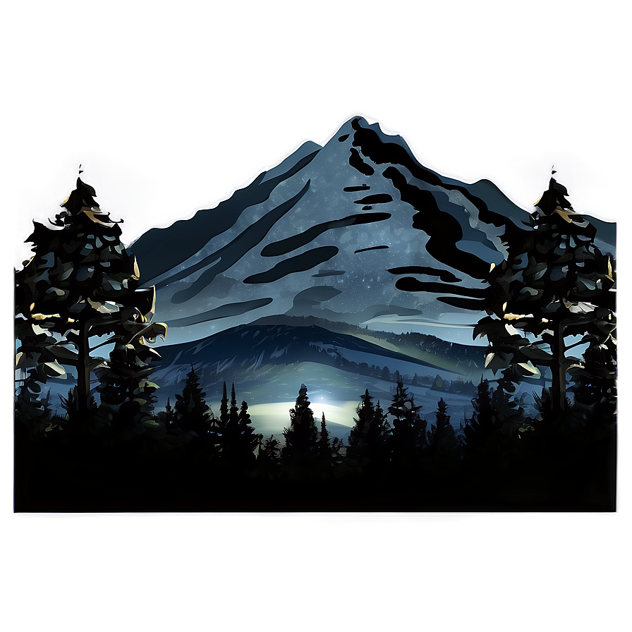 Mountain At Night Png 51