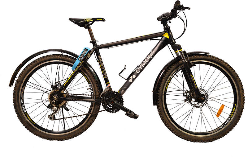 Mountain Bike Isolatedon Teal Background.png