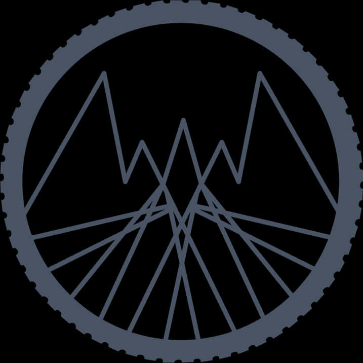 Mountain Bike Wheel Graphic