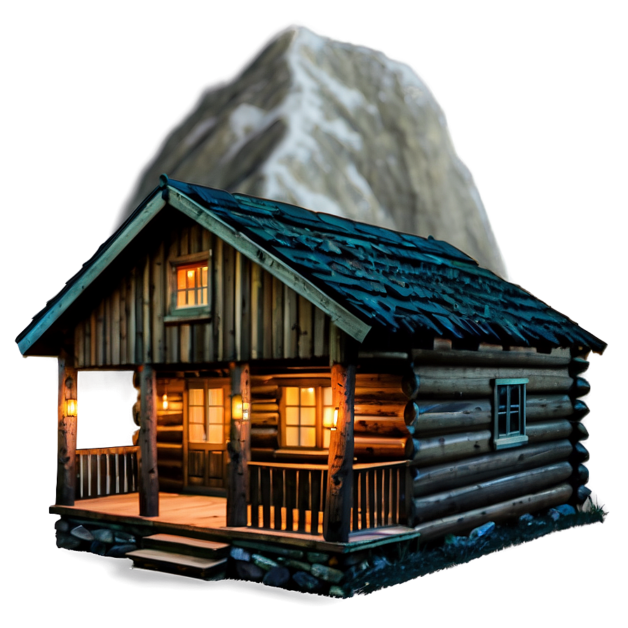 Mountain Cabin Aesthetic Png 99