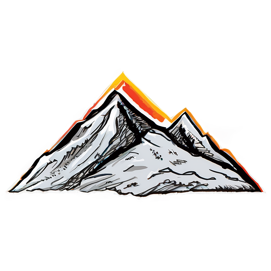 Mountain Doodle Png Qxc10