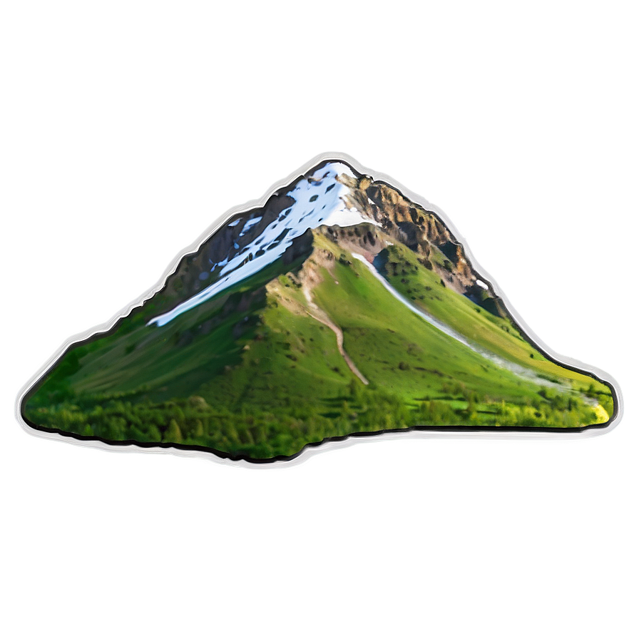 Mountain In Spring Png Rgm