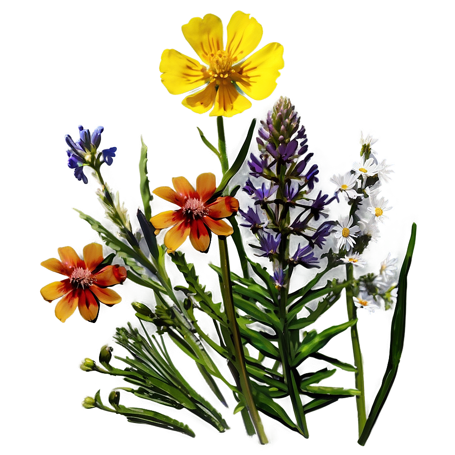 Mountain Meadow Wildflowers Png Rna45