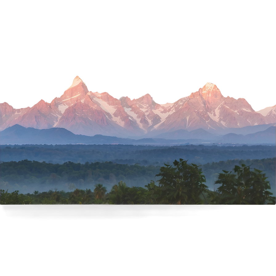 Mountain Range At Dawn Png 16