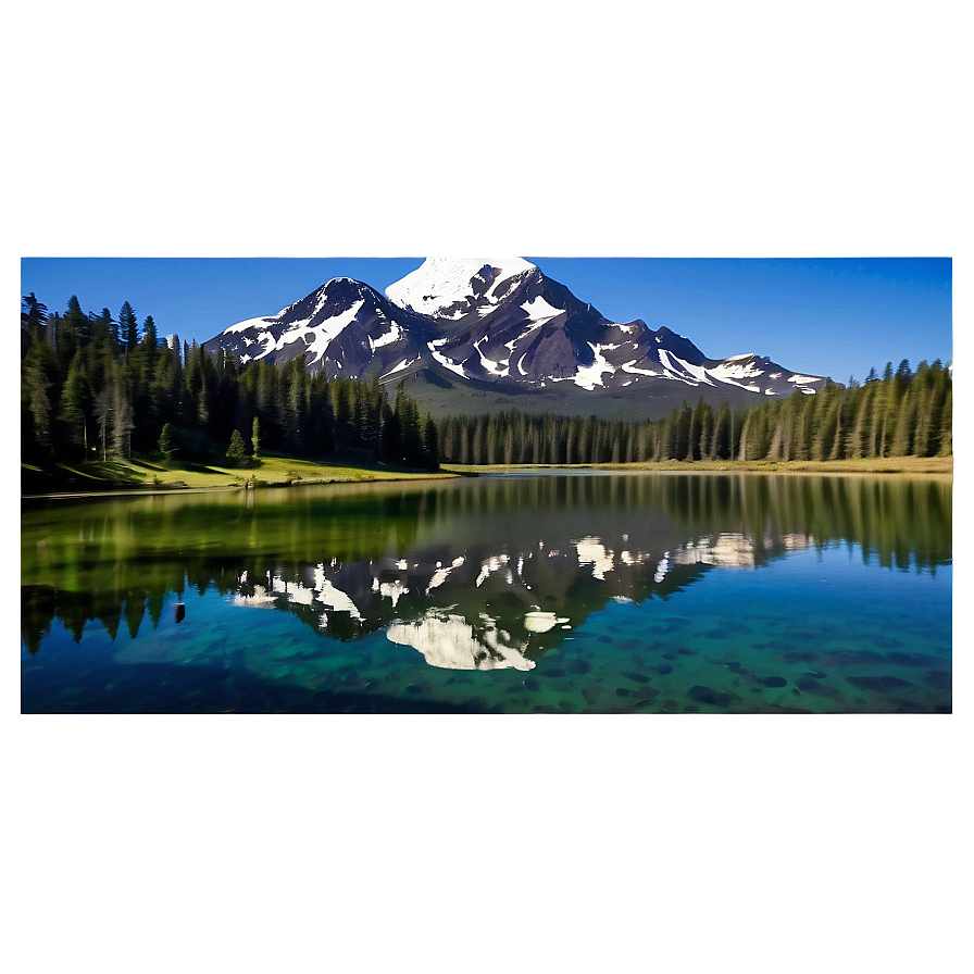 Mountain Reflection Lake Png 05032024