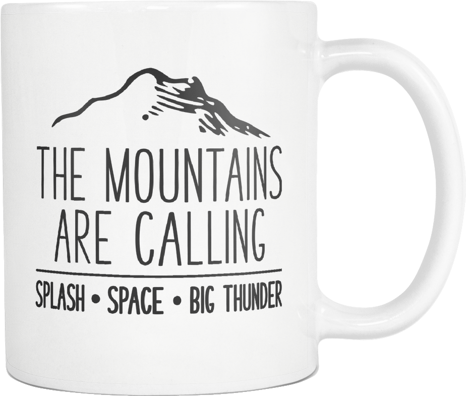 Mountains Calling Mug Design