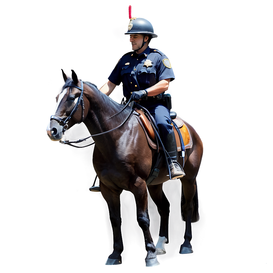 Mounted Police Officer Png 34