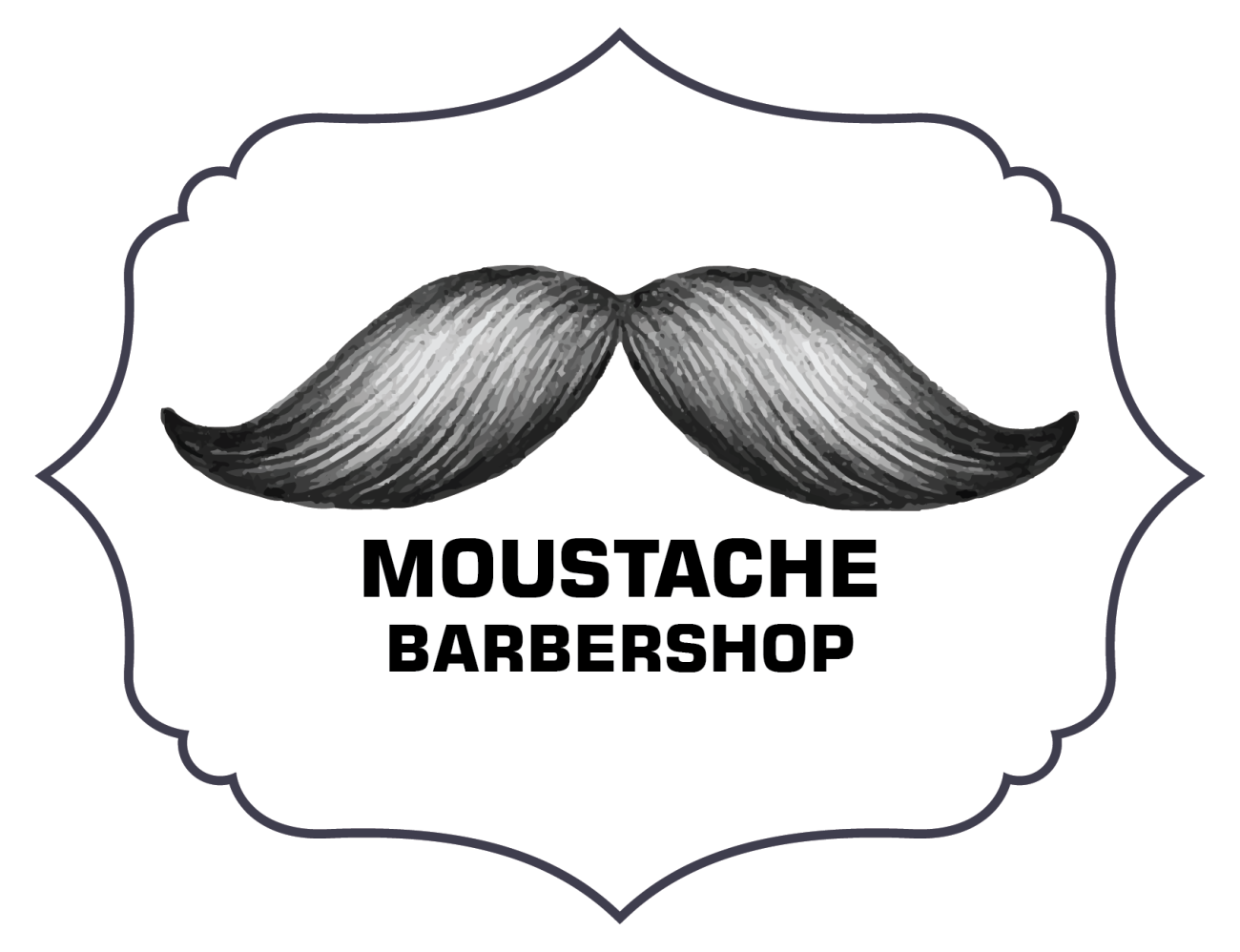 Moustache Barbershop Logo