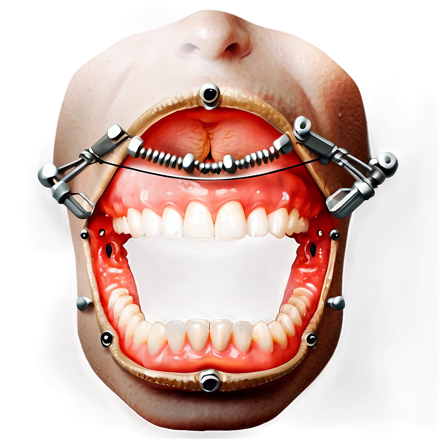 Mouth With Braces Png Xwn