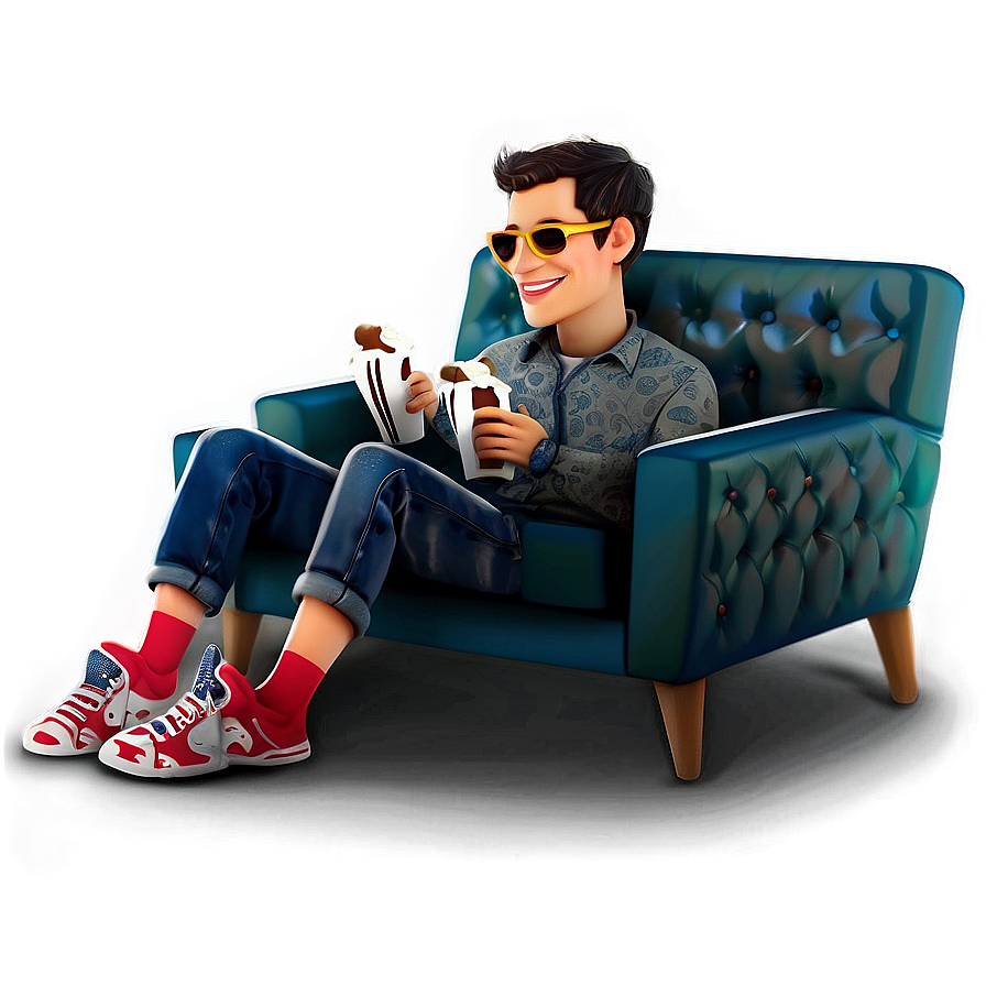 Movie Night Couch Png Coh