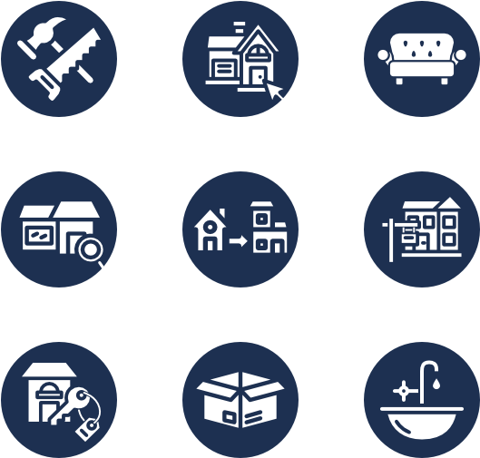 Moving Services Icons Set