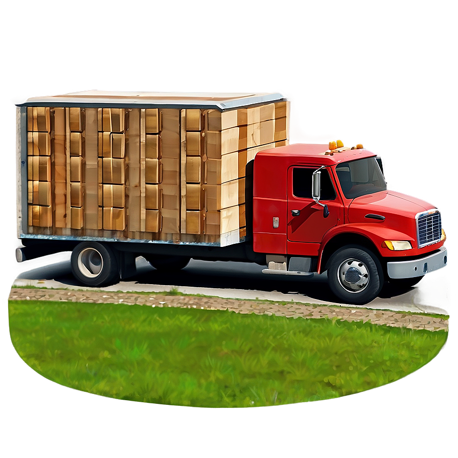 Moving Truck Flat Design Png Mxs