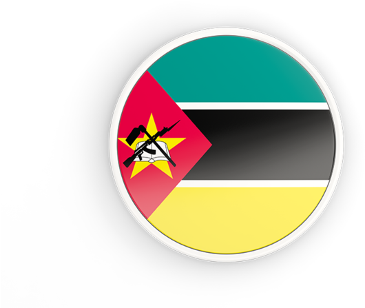 Mozambique Flag Button Design