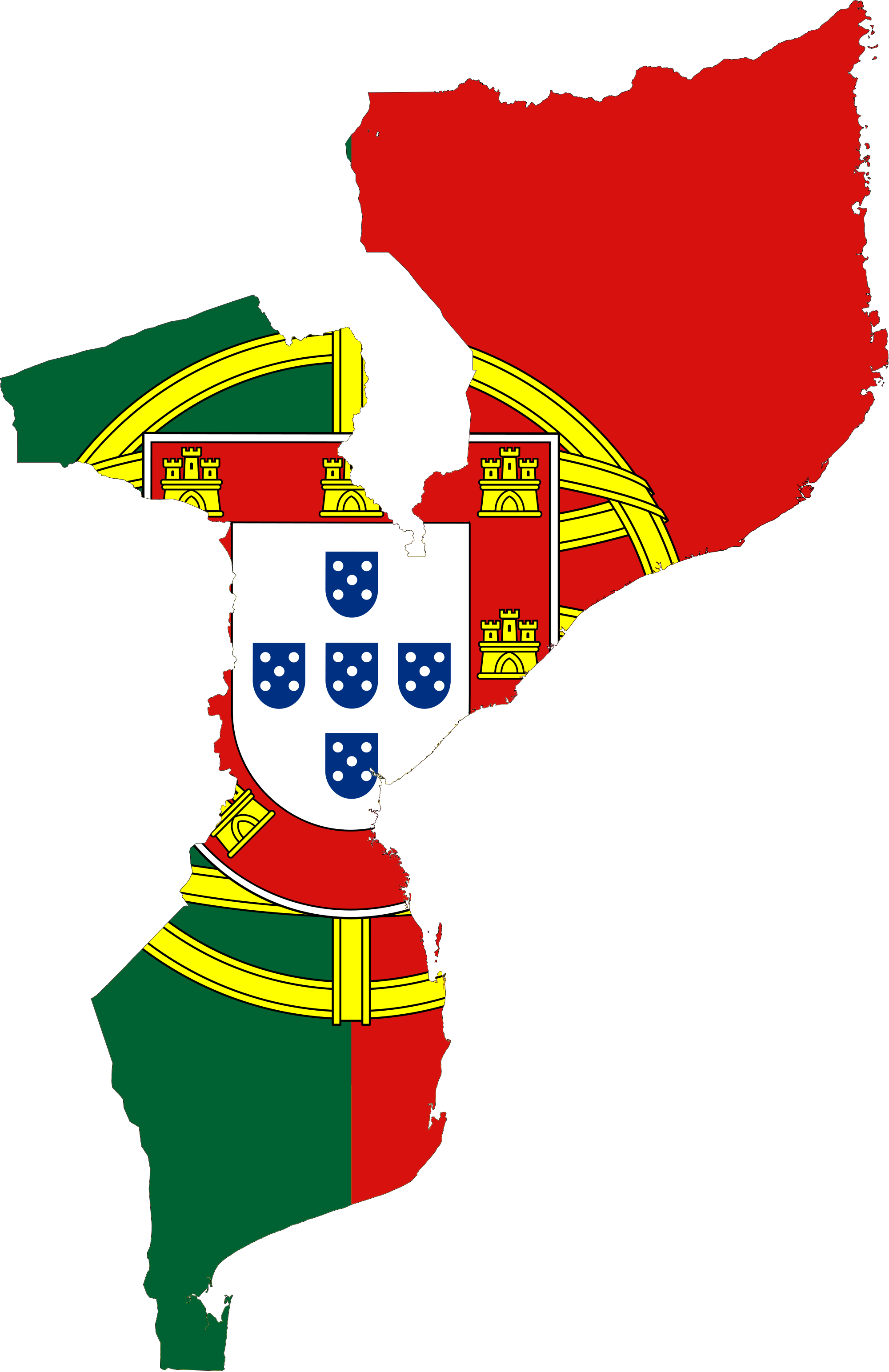 Mozambique Portugal Map Overlay