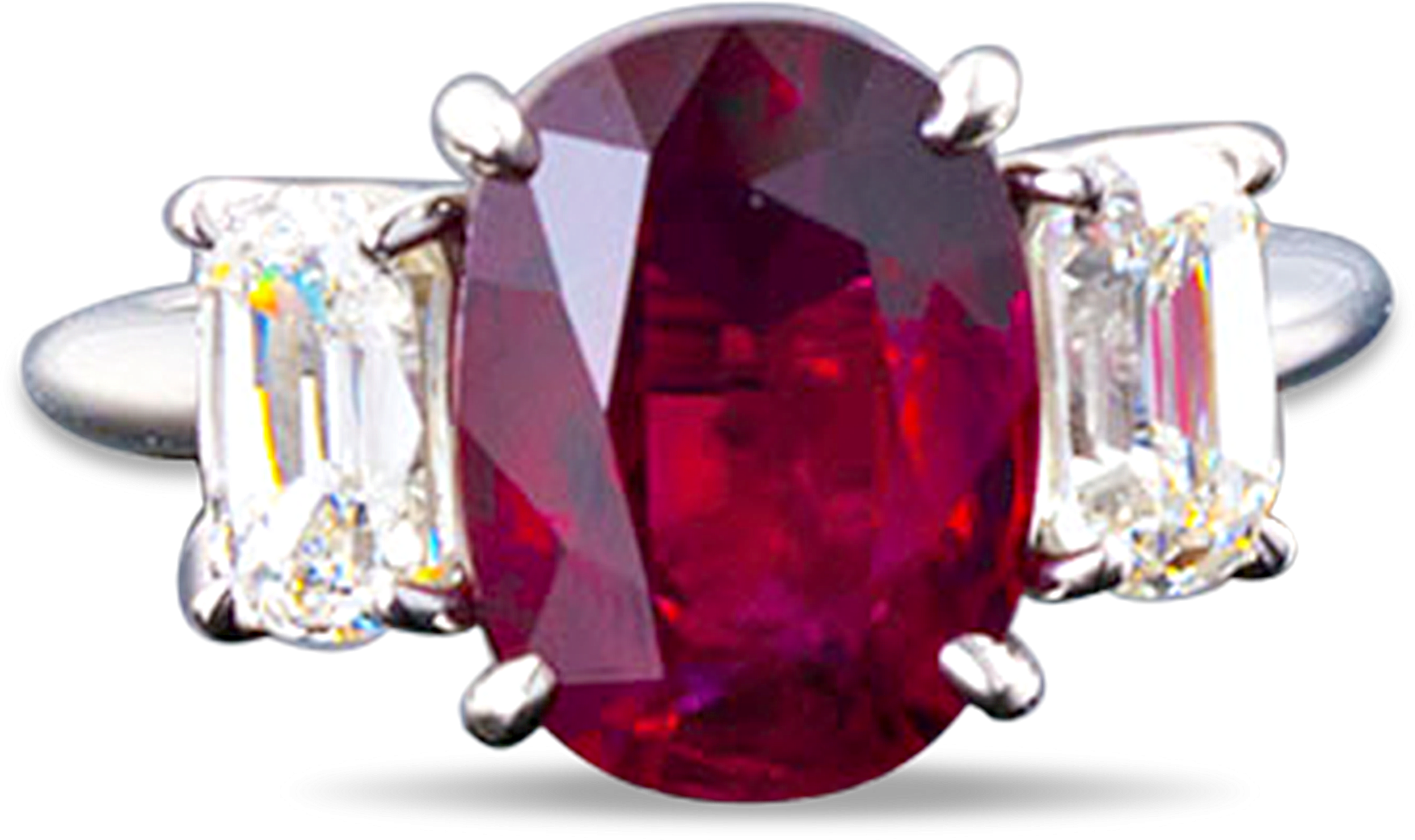 Mozambique Ruby Diamond Ring