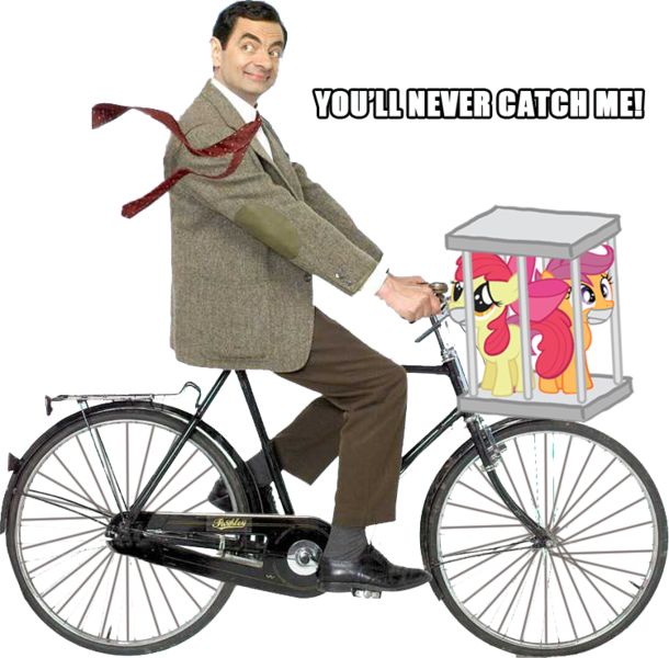 Mr Bean Escapeon Bicyclewith Ponies