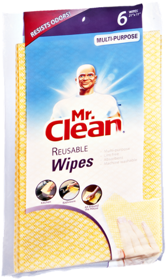 Mr Clean Reusable Wipes Packaging