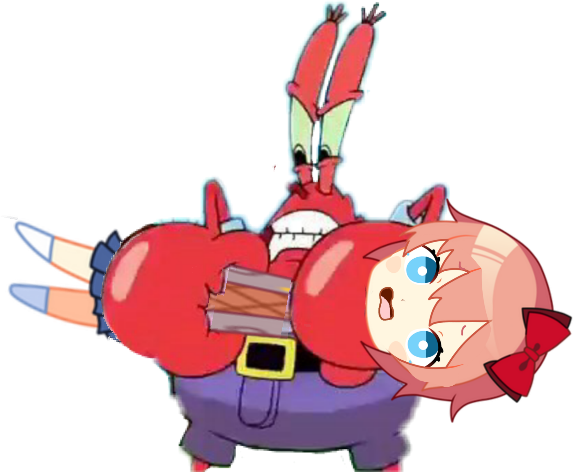 Mr Krabs Anime Crossover