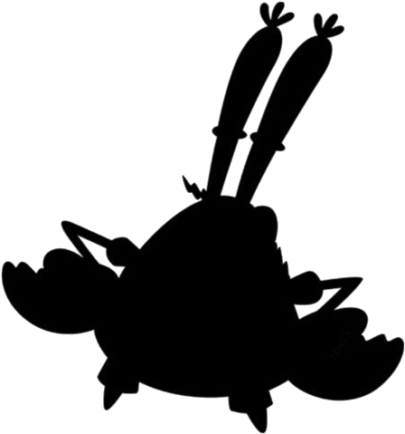 Mr Krabs_ Silhouette_ Vector